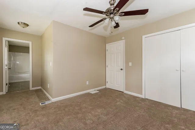 a view of an empty room