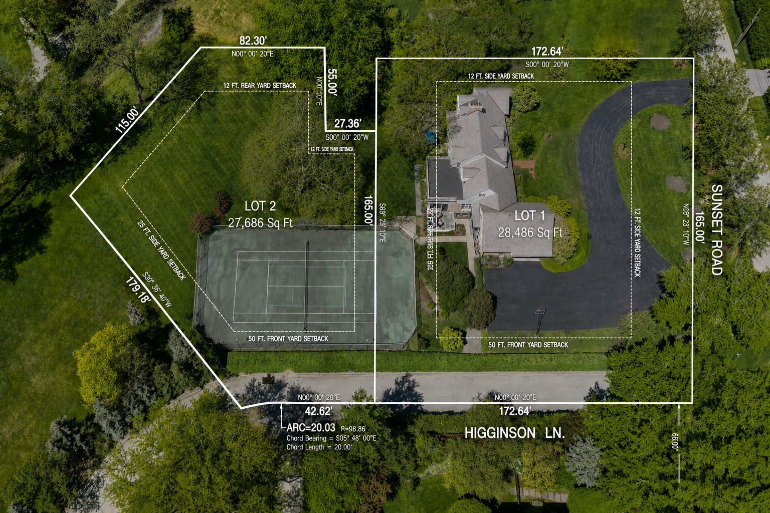 936 Sunset Road Winnetka, IL 60093 - Photo 42 of 50 an aerial view of a residential houses