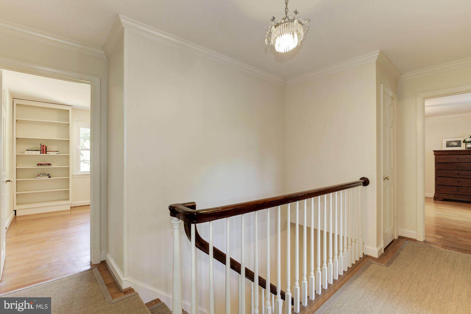 5509 Center Street Chevy Chase, MD 20815 - Photo 12 of 30 a view of a hallway with interior of the house