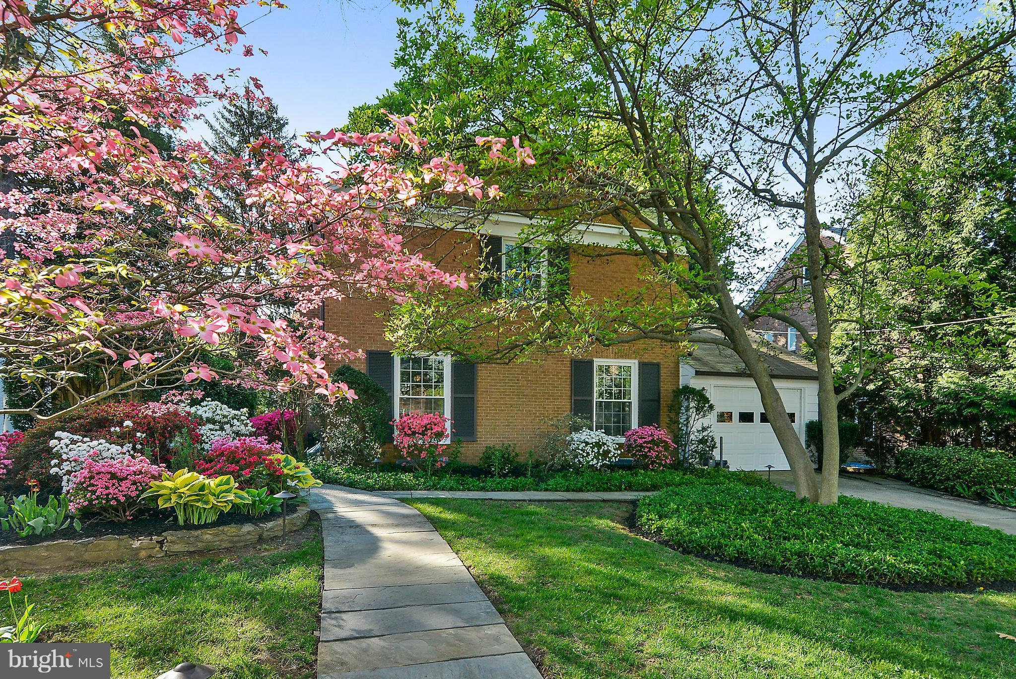 5509 Center Street Chevy Chase, MD 20815 - Photo 26 of 30 a front view of house with garden