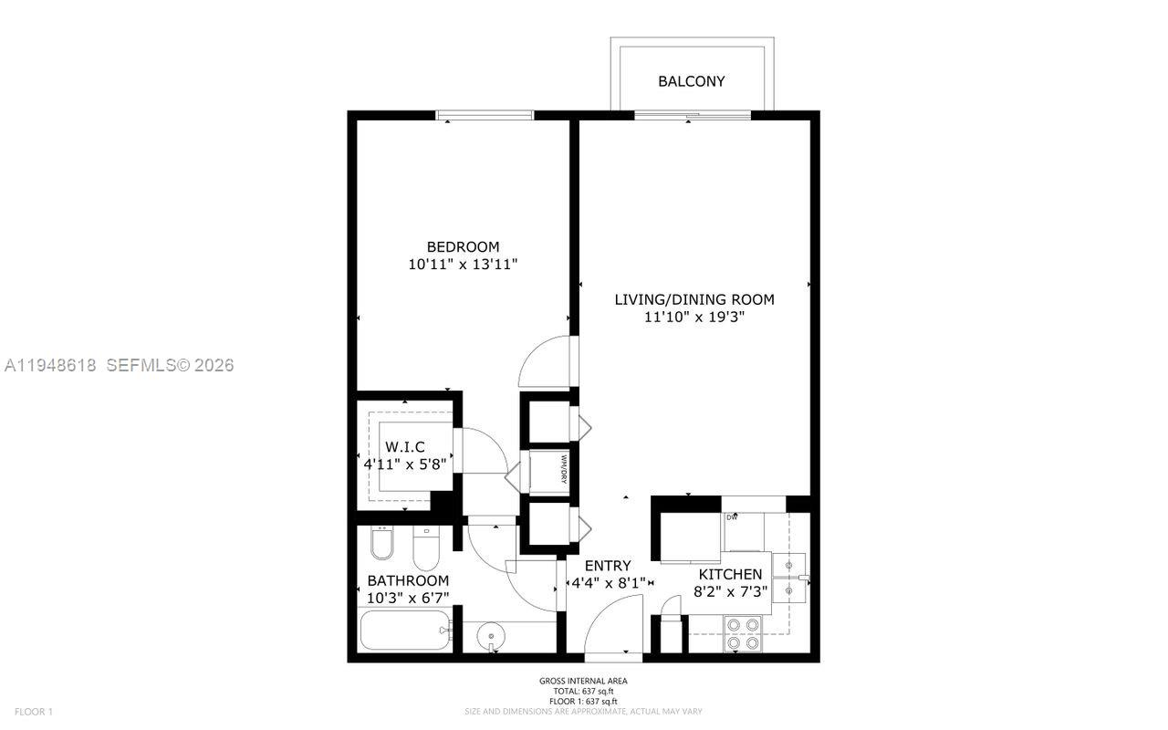 995 Southwest 84th Avenue, Unit 223 Miami, FL 33144 - Photo 25 of 25 a picture of a floor plan