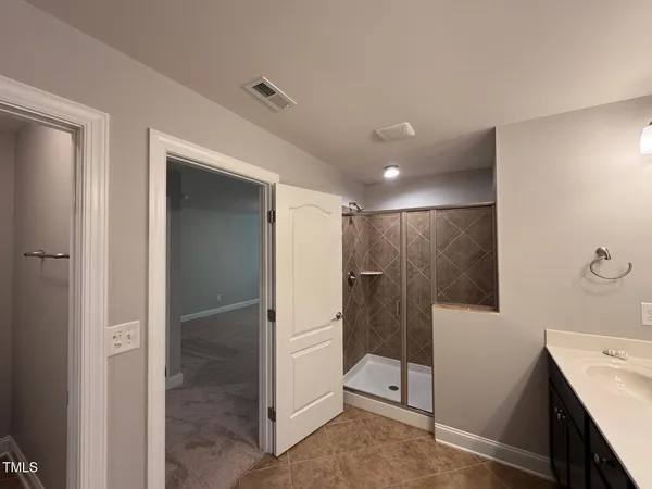 a view of a hallway with entryway