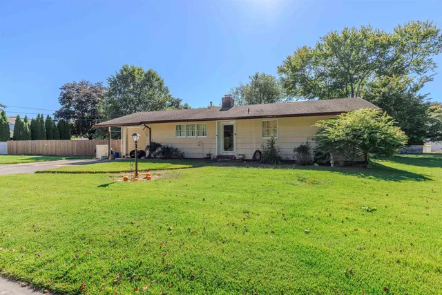 a view of house outdoor space and yard