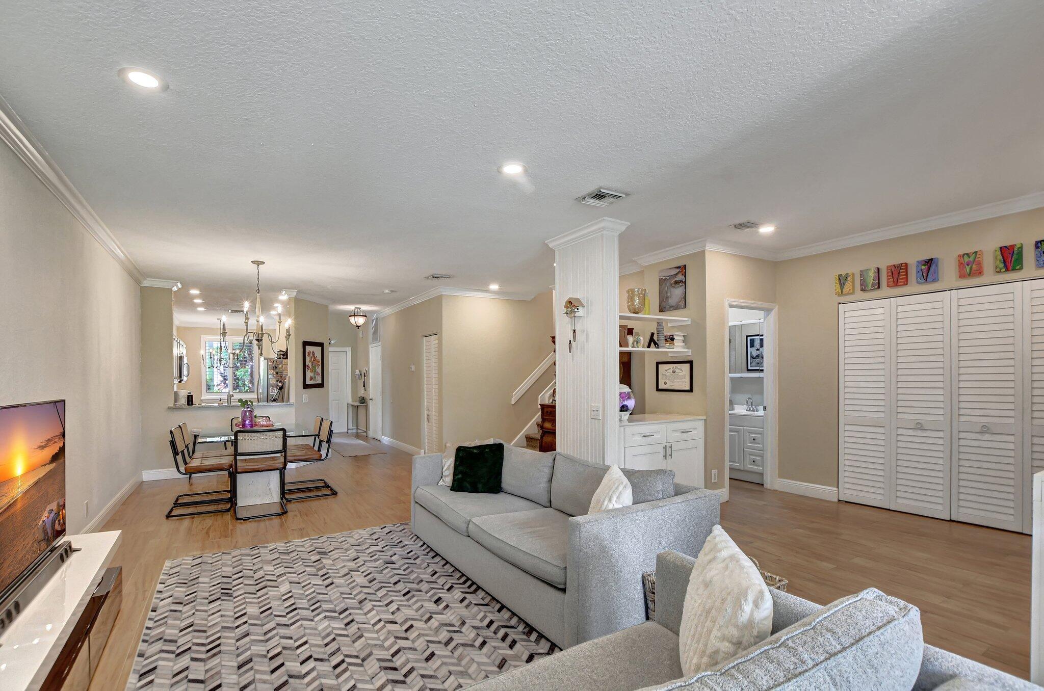 6682 Via Regina Boca Raton, FL 33433 - Photo 3 of 46 a living room with furniture and wooden floor