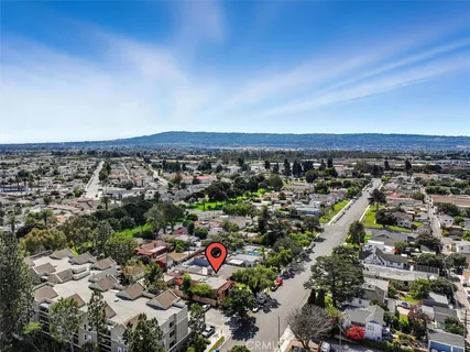 an aerial view of a city