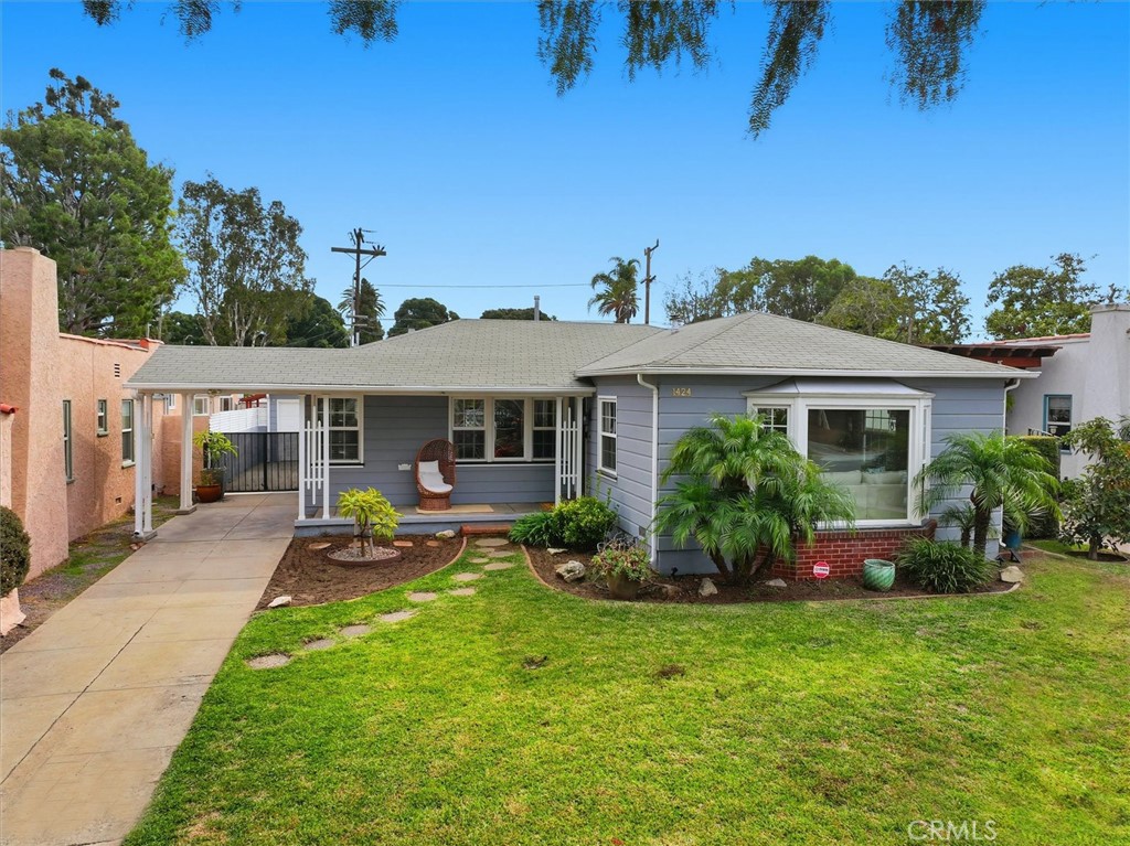 1424 Post Avenue Torrance, CA 90501 - Photo 34 of 34 a front view of house with yard and outdoor seating