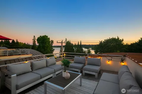a view of a balcony and car swing