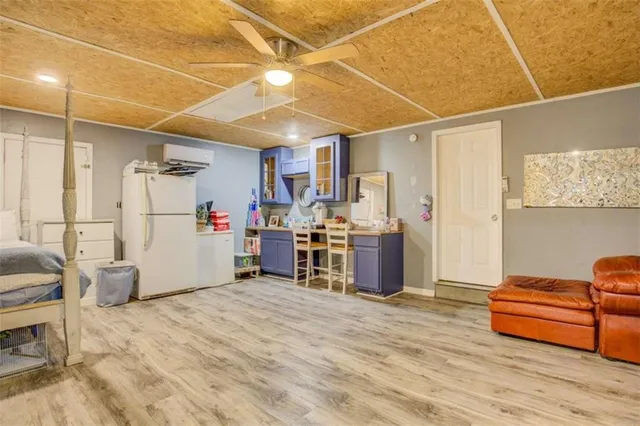 a storage and utility room