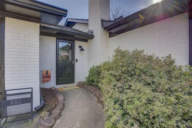 a backyard of a house