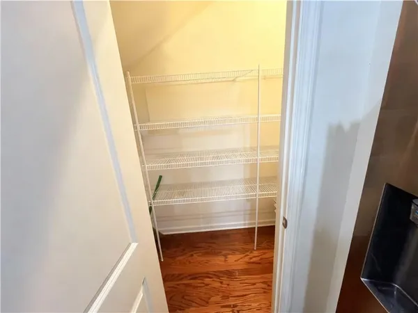 a view of a room with shelf