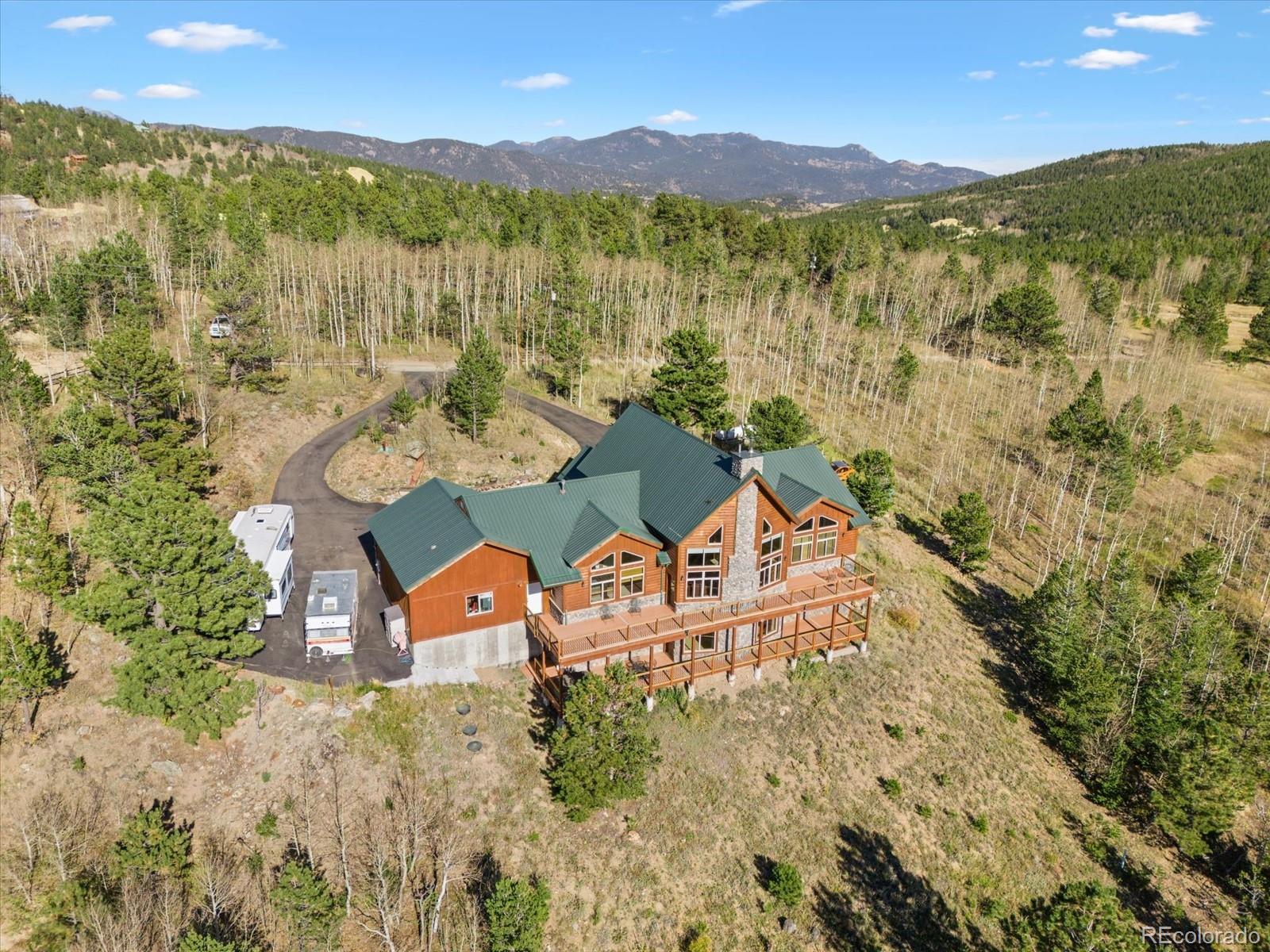 479 Dakota Ridge Road Idaho Springs, CO 80452 - Photo 43 of 50 a view of a city with mountains in the background
