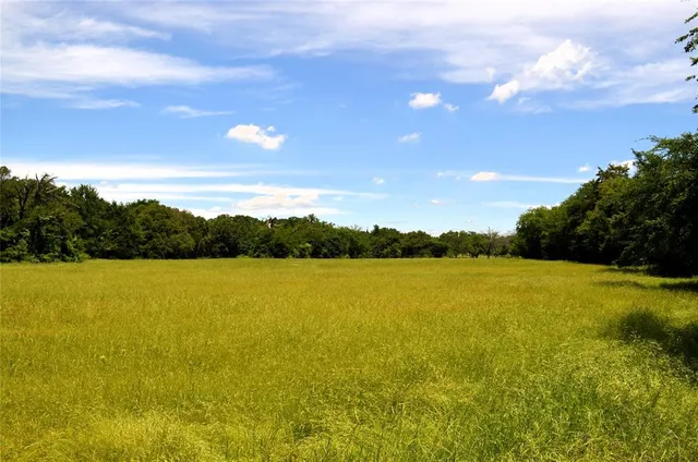 a view of an ocean and a yard