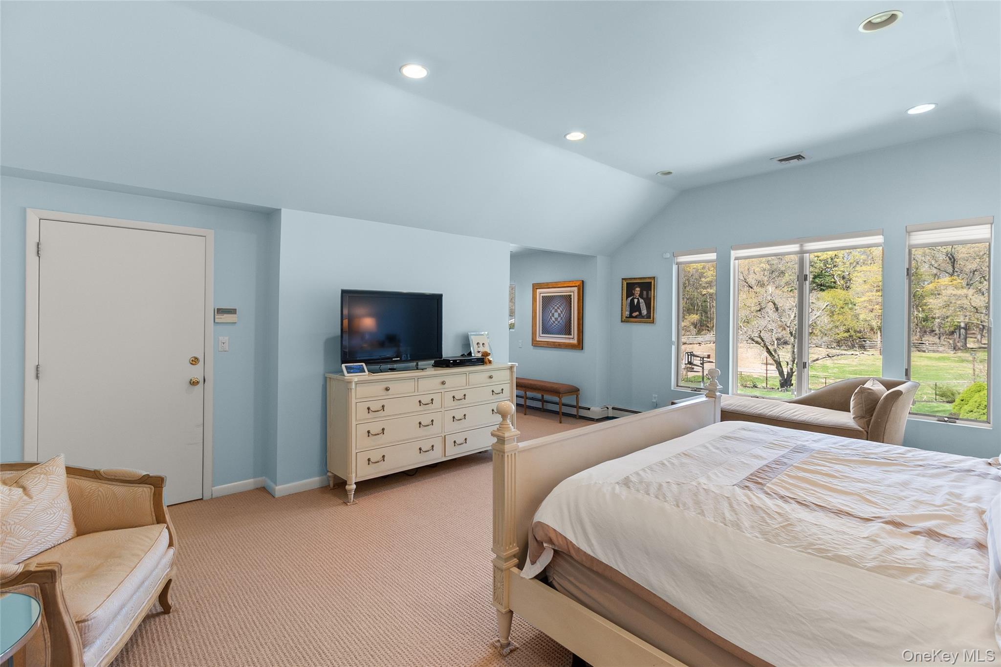 379 Smith Road Ronkonkoma, NY 11779 - Photo 20 of 38 a bedroom with a bed and a flat screen tv