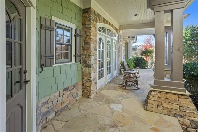 a view of a livingroom with furniture and window