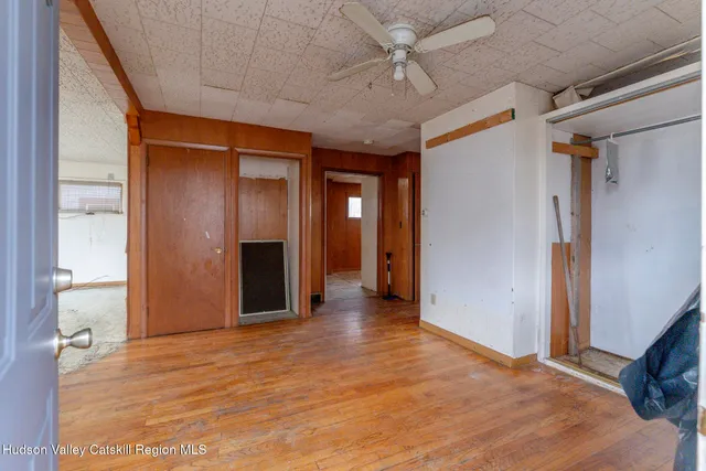 a view of a lake with a mountain