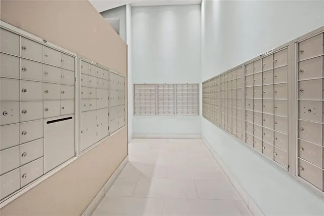 an aerial view of a building