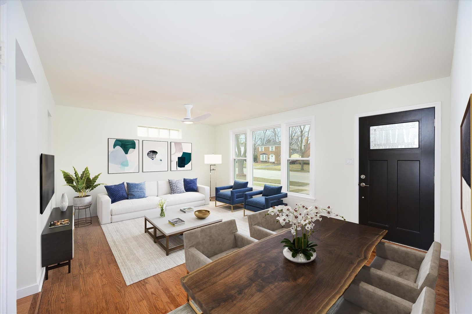 1507 North Taft Avenue Berkeley, IL 60163 - Photo 4 of 28 a living room with furniture and wooden floor