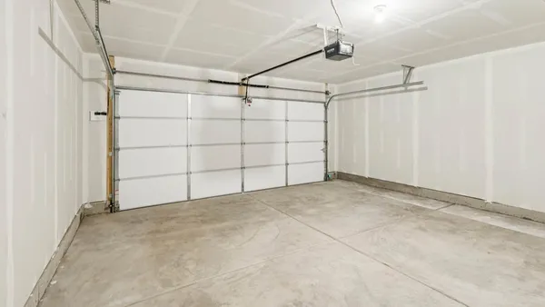 a view of a garage