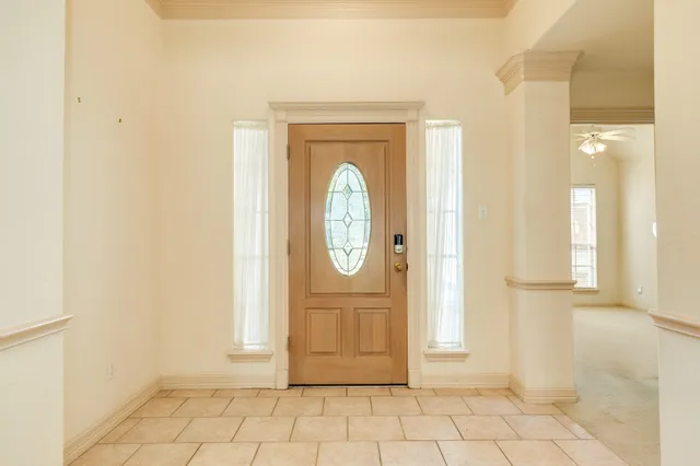 a view of front door with a door
