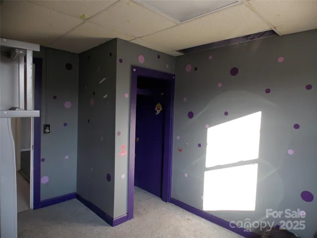 a view of elevator with hallway