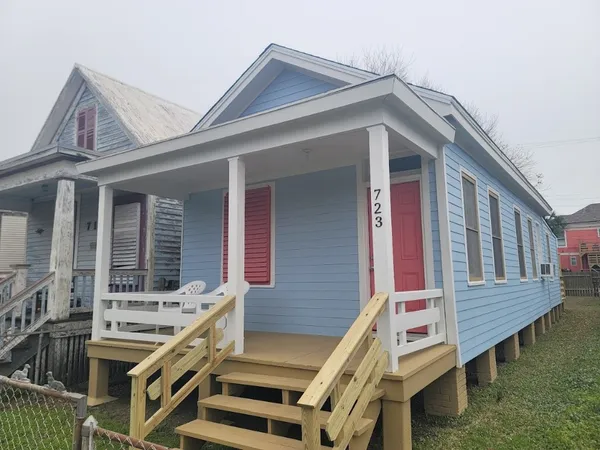 a front view of a house with balcony
