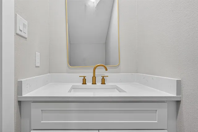 a close view of sink and tap