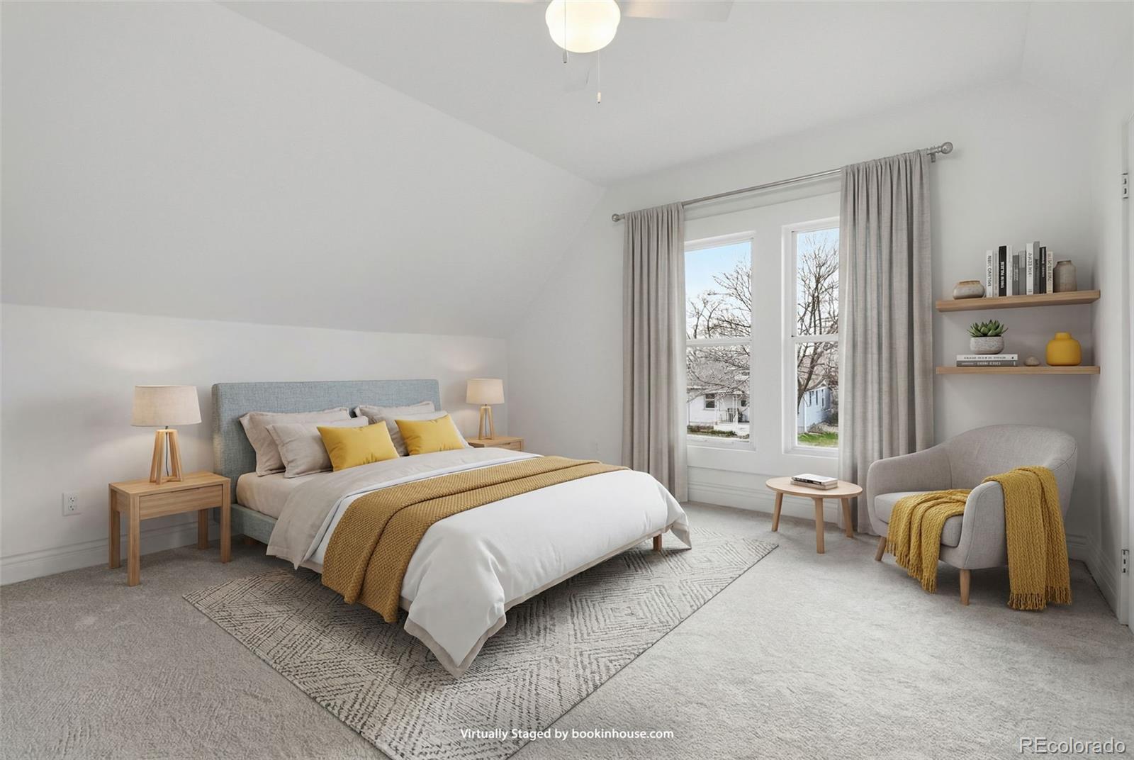 4182 Yates Street Denver, CO 80212 - Photo 24 of 48 a bedroom with a bed and glass window