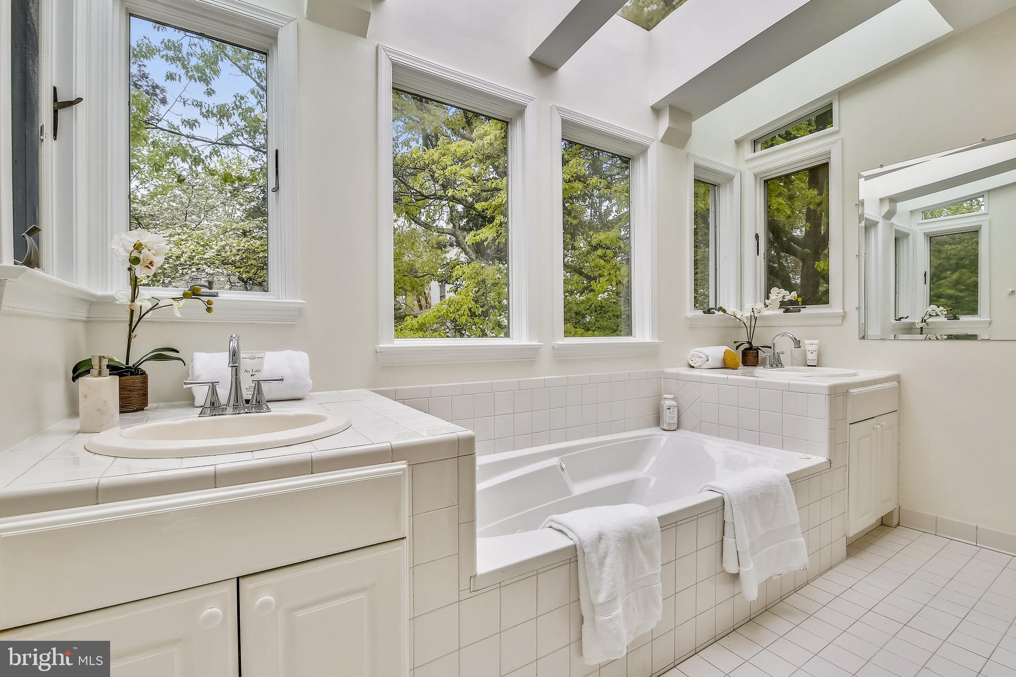 5312 Carvel Road Bethesda, MD 20816 - Photo 10 of 15 Master bathroom with skylights