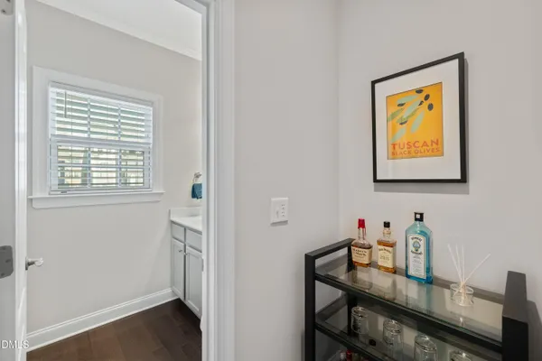 a bedroom with a bed and a closet