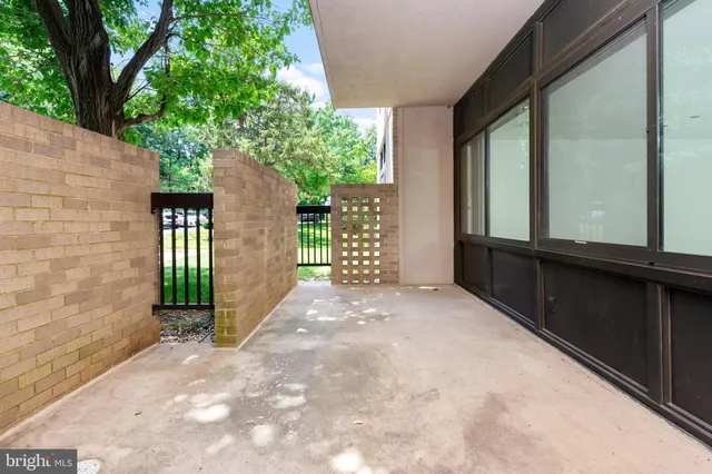 a view of a wooden fence