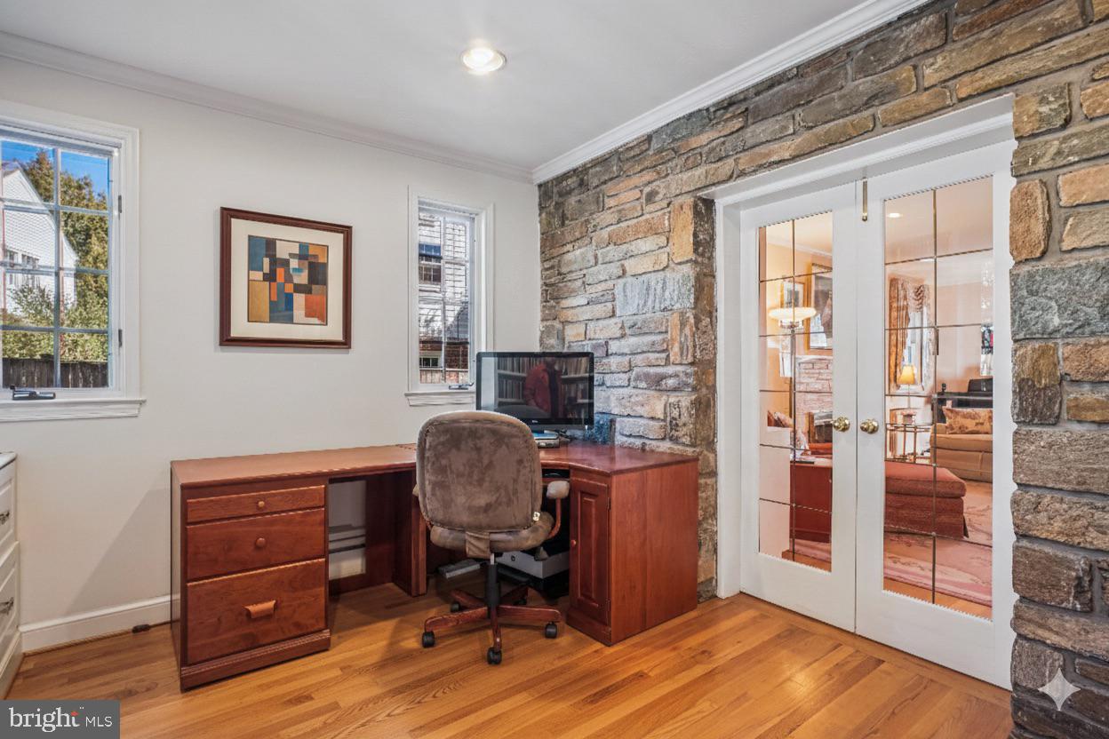 5103 Fairglen Lane Chevy Chase, MD 20815 - Photo 16 of 41 a view of a workspace with furniture and a window