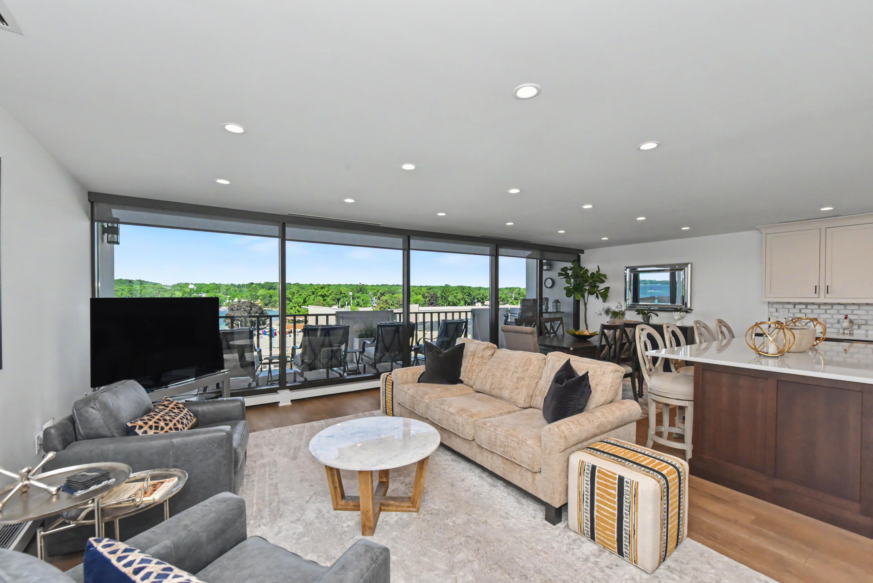 101 Broad Street, Unit 502 Lake Geneva, WI 53147 - Photo 6 of 28 Open Concept Living Room