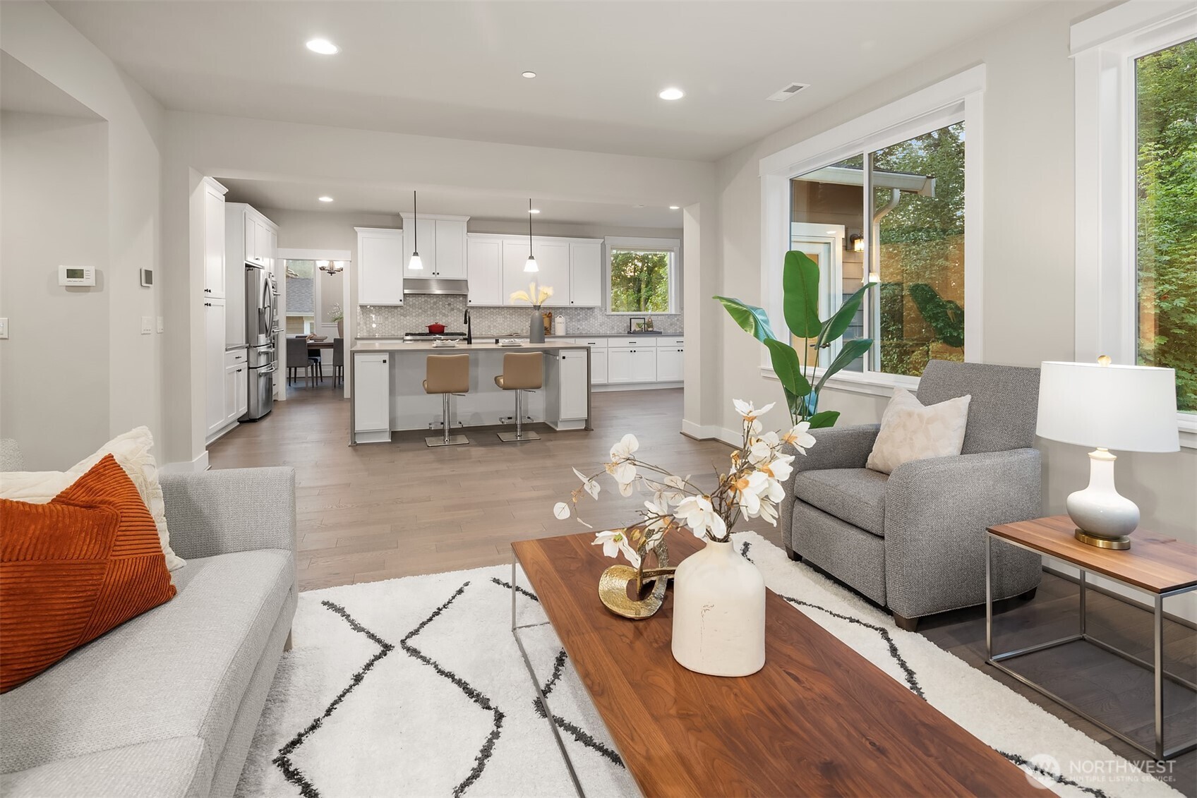 9934 Northeast 162nd Street Bothell, WA 98011 - Photo 14 of 40 a living room with furniture and a large window