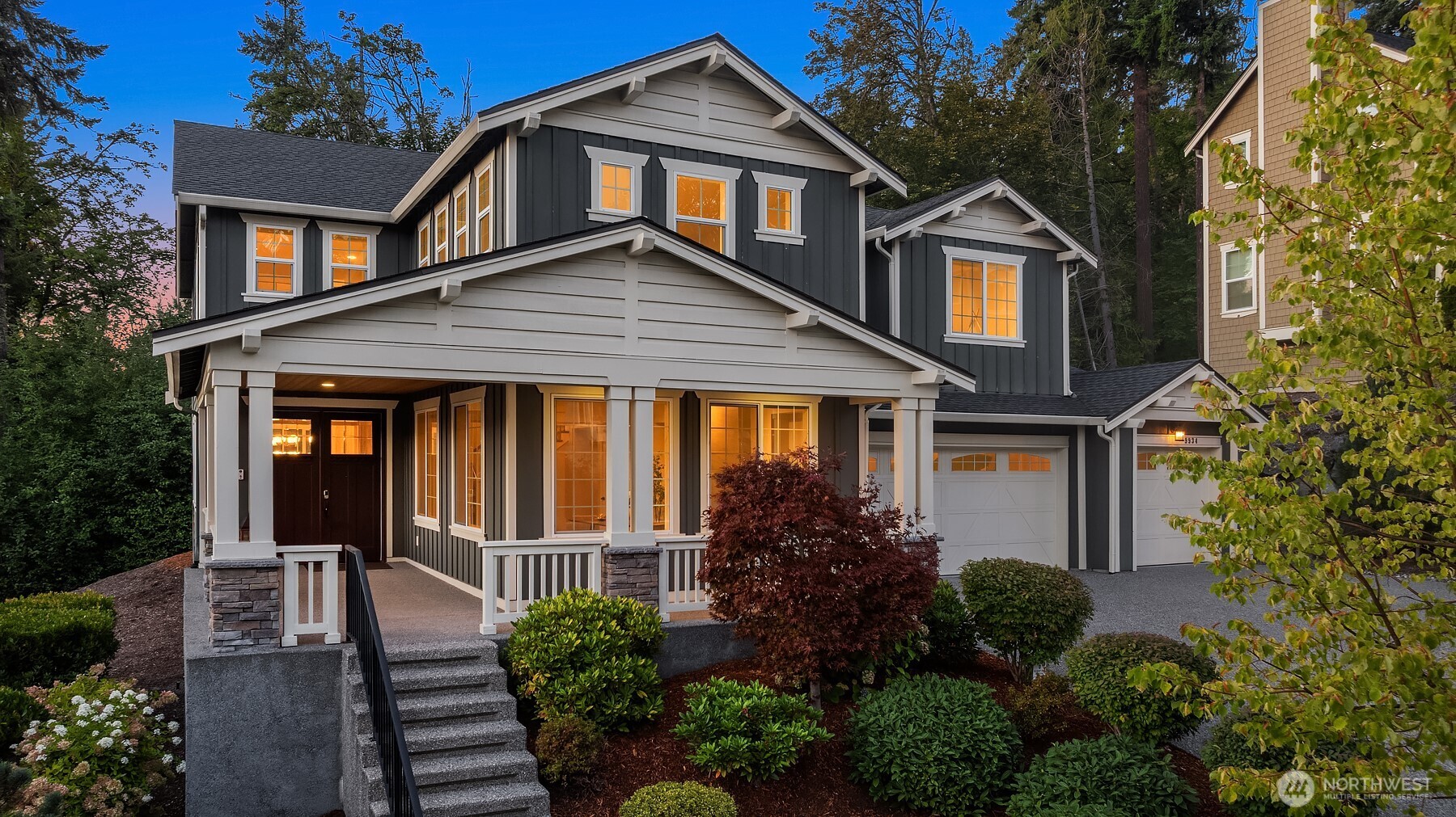 9934 Northeast 162nd Street Bothell, WA 98011 - Photo 36 of 40 a front view of a house with a yard