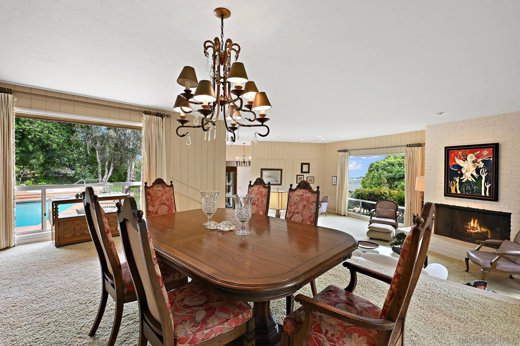 4200 Clearview Drive Carlsbad, CA 92008 - Photo 41 of 73 a view of a dining room with furniture window and outside view