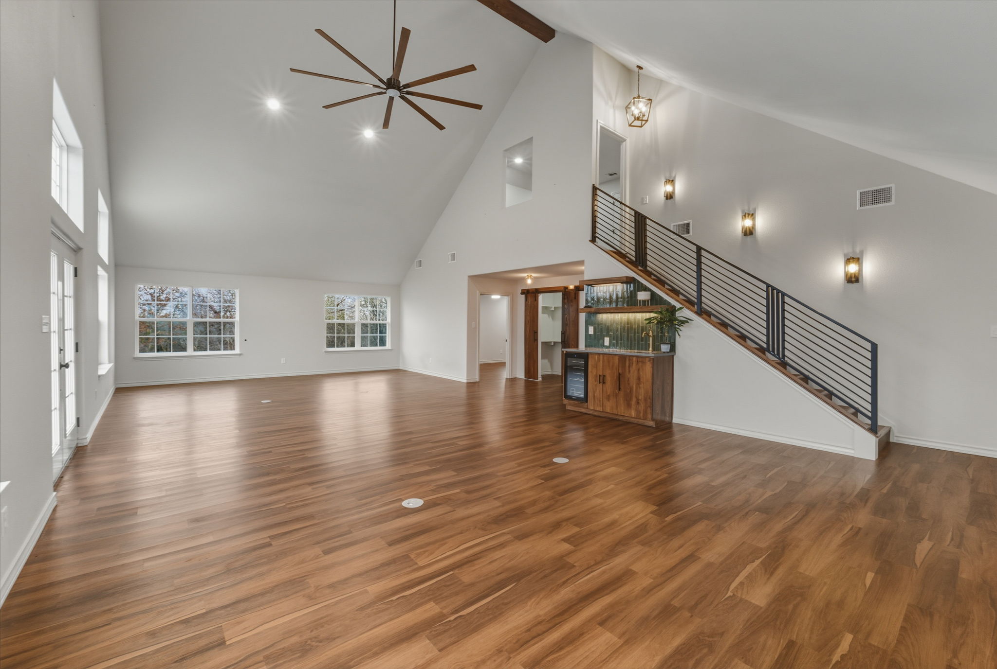 20808 Sandy Brown Lane Webberville, TX 78621 - Photo 2 of 40 a view of a room with wooden floor