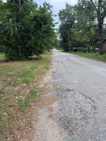 a view of a yard with a trees