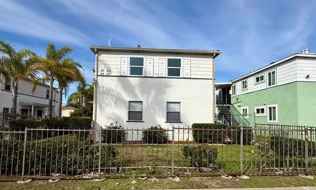 a front view of a house with balcony
