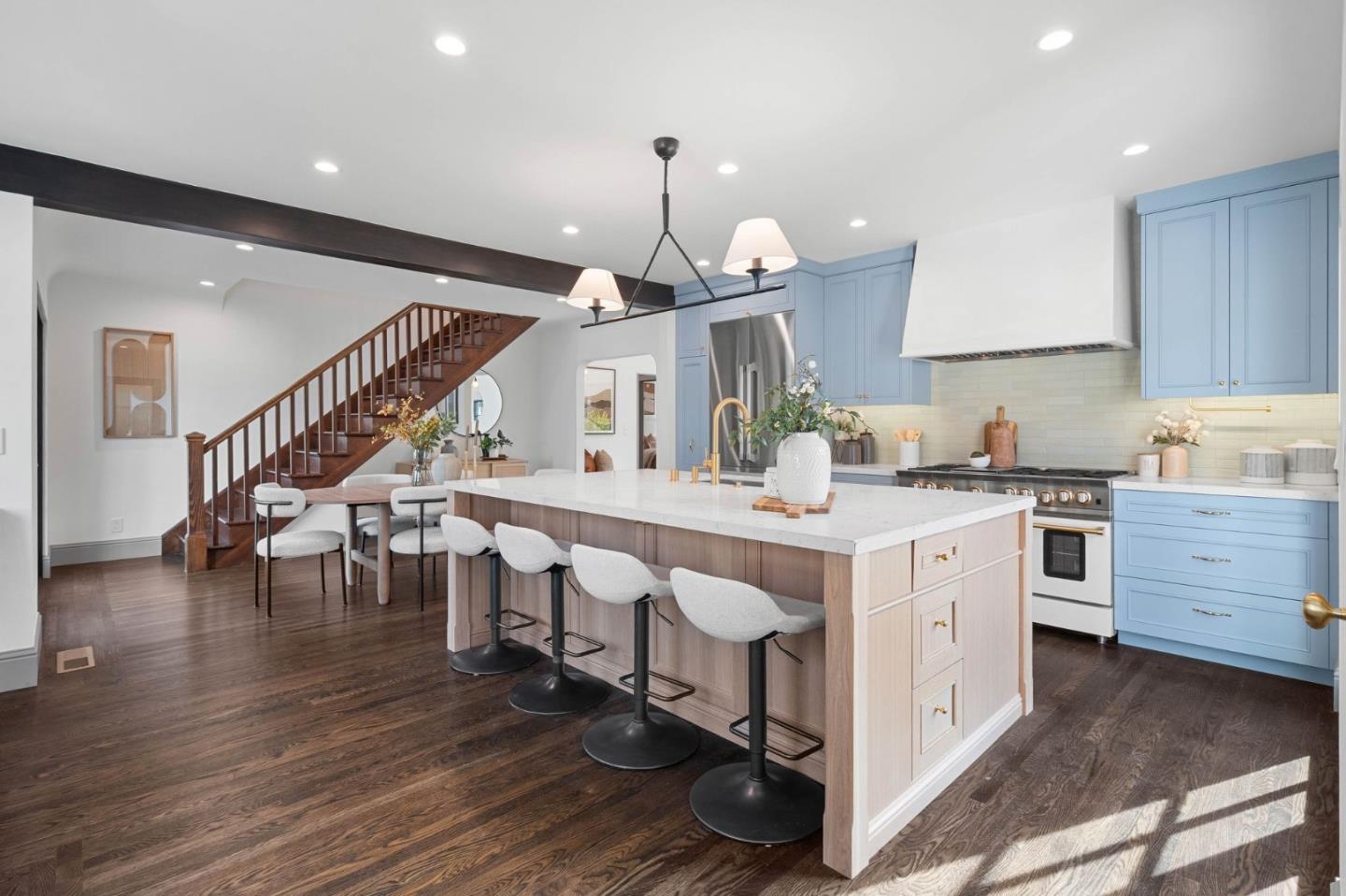 58 Gladys Avenue Mountain View, CA 94043 - Photo 13 of 42 a large kitchen with cabinets and wooden floor