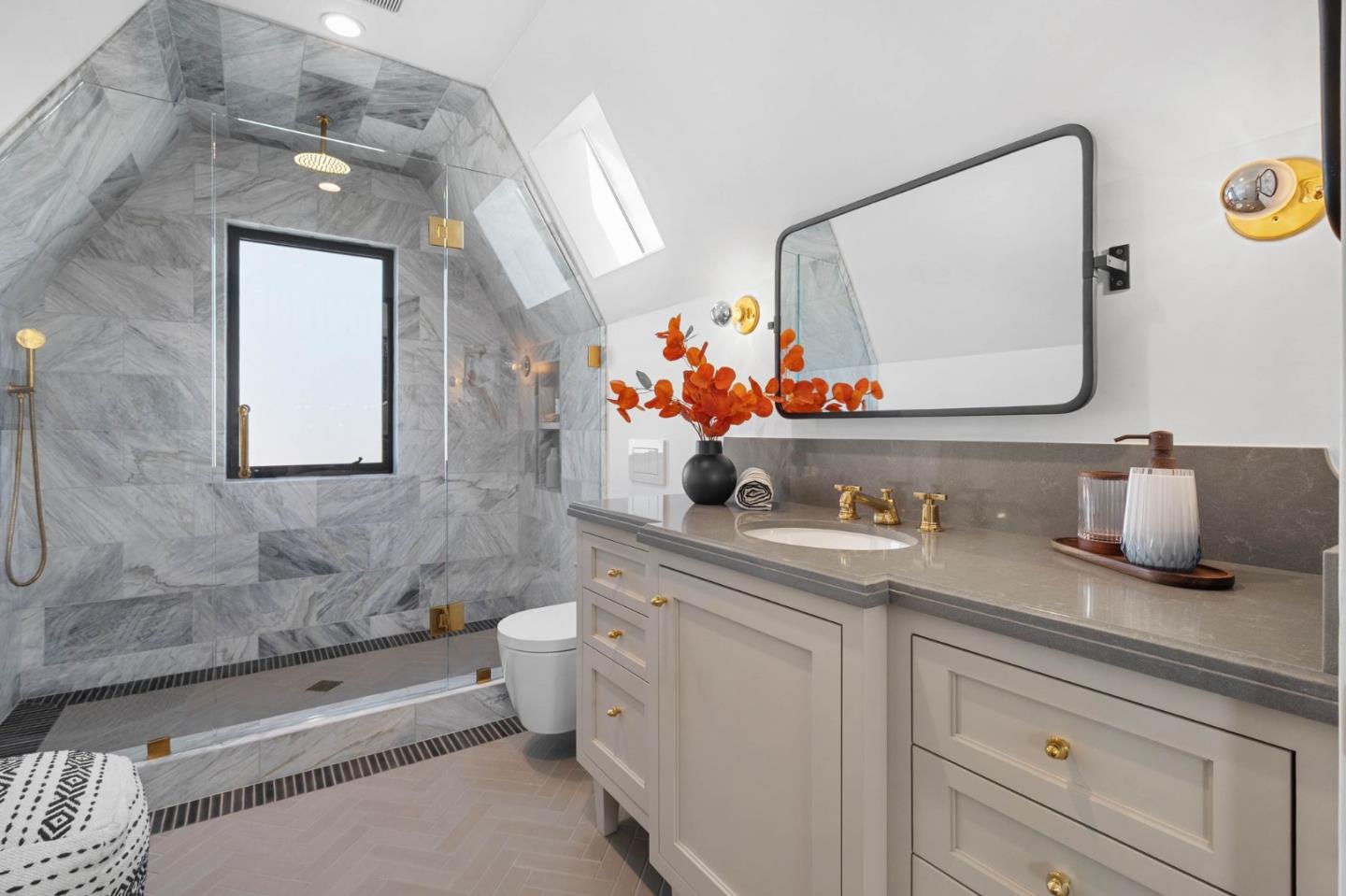 58 Gladys Avenue Mountain View, CA 94043 - Photo 24 of 42 a bathroom with a sink and a mirror