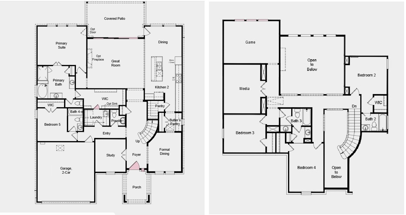 124 Ribera Drive Liberty Hill, TX 78642 - Photo 38 of 40 A comprehensive floor plan illustrating a multi-level home's thoughtful layout and various living spaces.