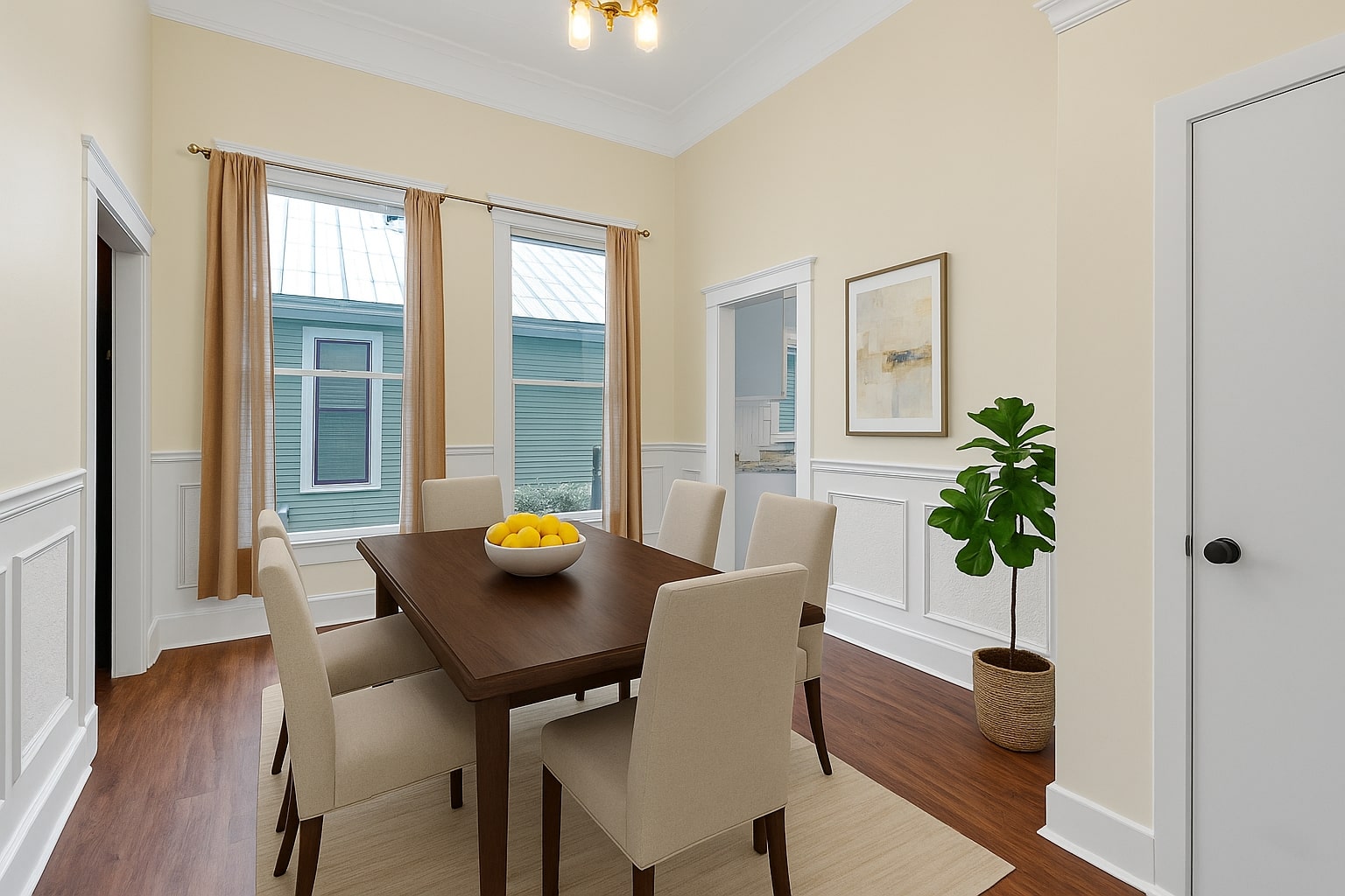 2705 East 2nd Street Austin, TX 78702 - Photo 10 of 36 Keep the conversation going while cooking—whether it's prepping a feast or making a simple snack, this setup keeps everyone connected. Virtually staged.