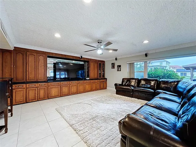 a bedroom with furniture and a bed