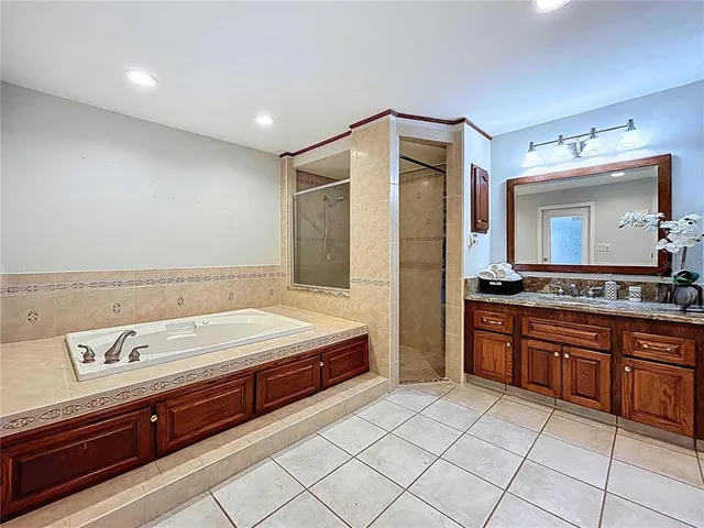 a view of a swimming pool with a porch