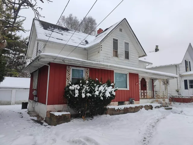 a front view of a house