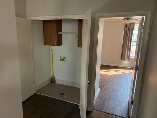 view of bathroom with shower