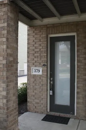 a view of a door of the house