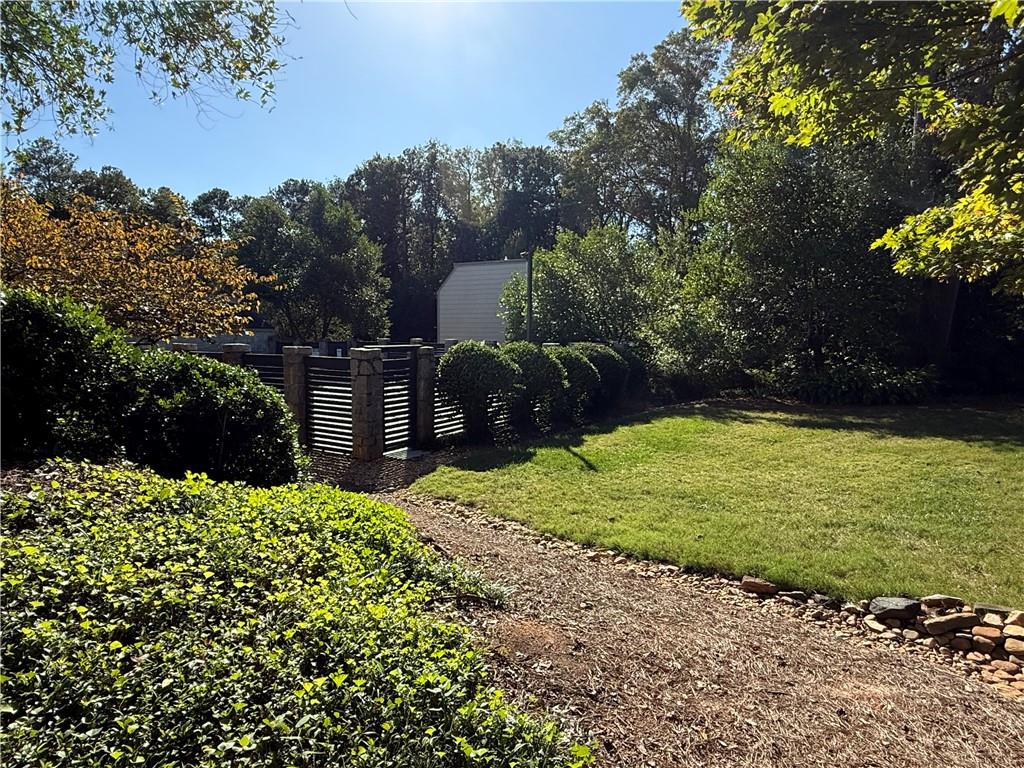 45 Forrest Place Northeast Atlanta, GA 30328 - Photo 43 of 51 a view of a backyard