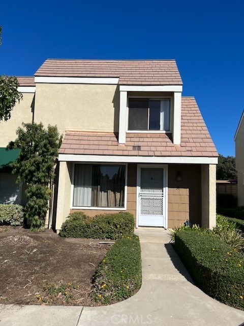 a view of a house with a garage