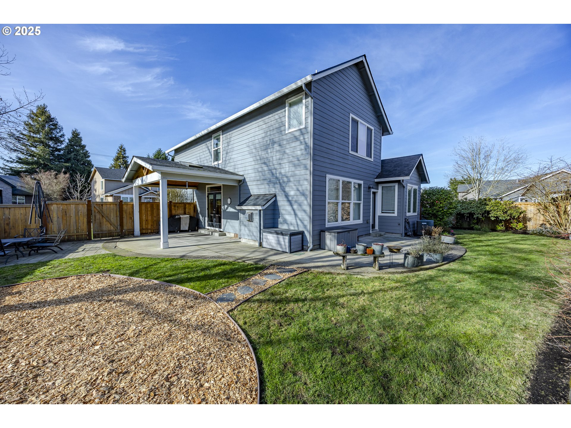 2409 Crowther Drive Eugene, OR 97404 - Photo 44 of 48 a view of a house with a swimming pool and a yard